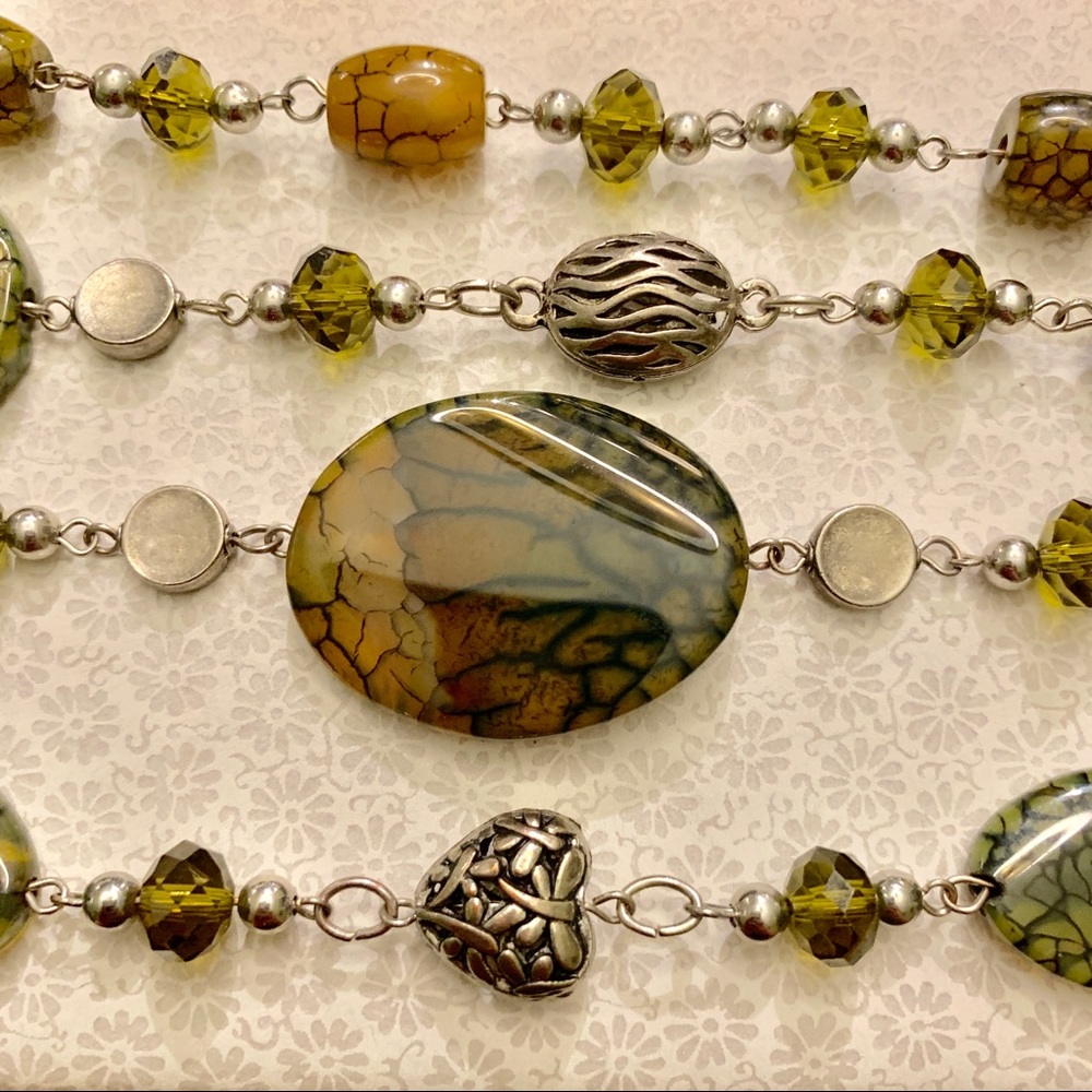 Long, Green Necklace